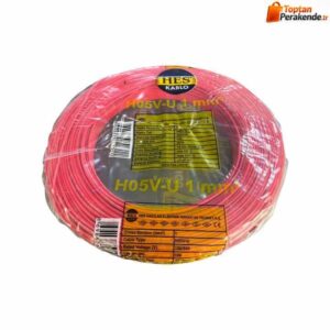 Hes Nya Kablo 1 mm² Kırmızı ( H05v-U )